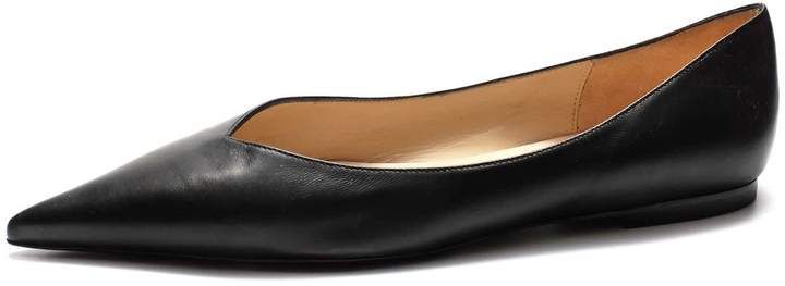 Lou.Earl Vivienne Ultra-Pointed Flats In Black