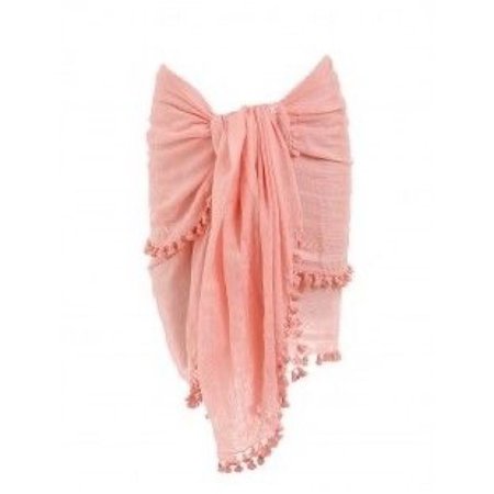 peach pink wrap beach cover up  skirt
