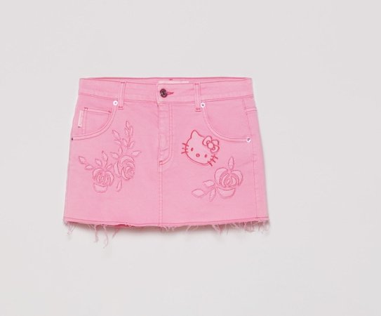 blumarine x hello kitty pink skirt