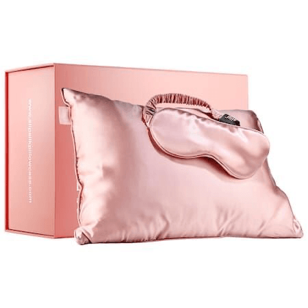slip pillow silk pink