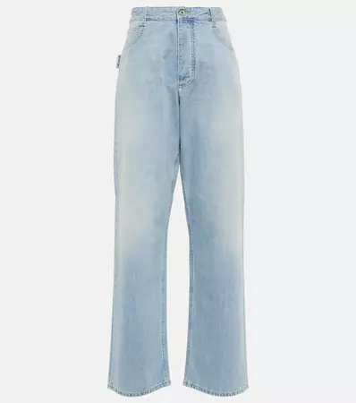 Bottega Veneta - Mid-rise wide-leg jeans | Mytheresa