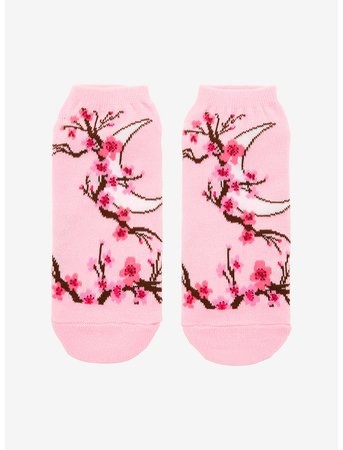 Cherry Blossom Moon No-Show Socks
