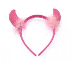 pink devil horn headband - Google Search