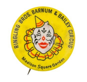 50s pin Ringling Brothers Barnum & Bailey Circus Madison Square Garden | Busy Beaver Button Museum
