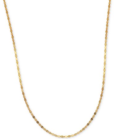 Macy's 16" Polished Fancy Link Chain Necklace in 14k Gold - Necklaces - Jewelry & Watches - Macy's