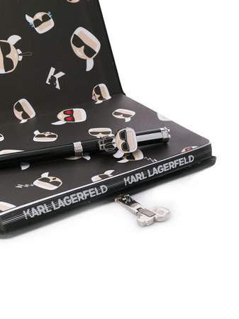 Karl Lagerfeld K/ikonik Notebook/pen Giftset 96KW3910999 Black | Farfetch