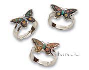 METAL BUTTERFLY MOOD RING