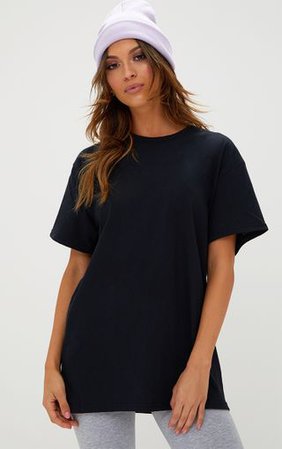 Ultimate Black Oversized T Shirt. Tops | PrettyLittleThing