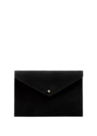 MANGO Leather envelope