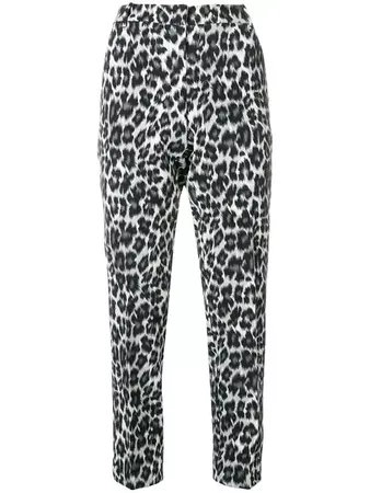 Pinko Leopard Print Tailored Trousers - Farfetch