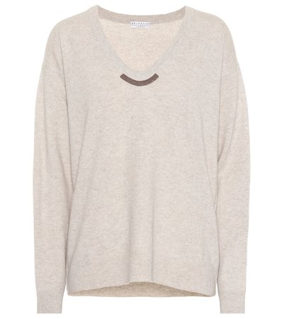 Wool, cashmere and silk sweater