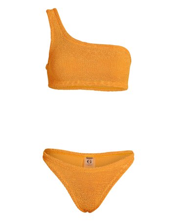 Hunza G Nancy One-Shoulder Bikini Set | INTERMIX®