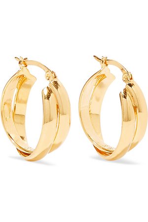 Sophie Buhai | Gold vermeil hoop earrings | NET-A-PORTER.COM