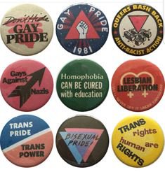 vintage lgbt pride pins!