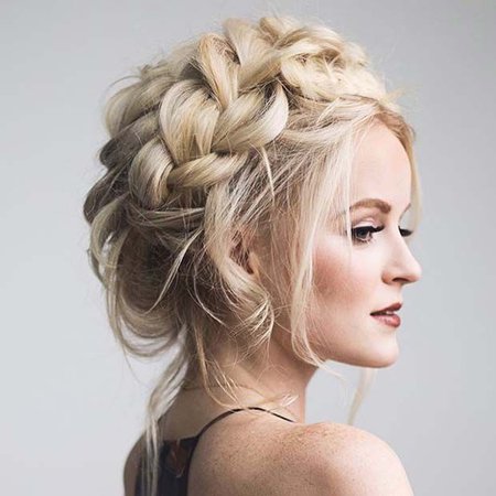 blonde braided updo - Google Search