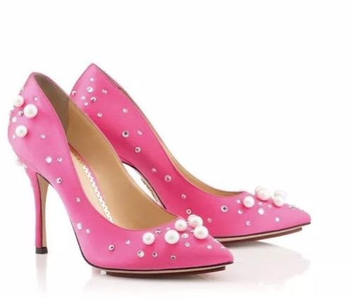 Charlotte Olympia Precious Bacall Hot Pink Pumps Heels Size 39 EUR 9 US | eBay