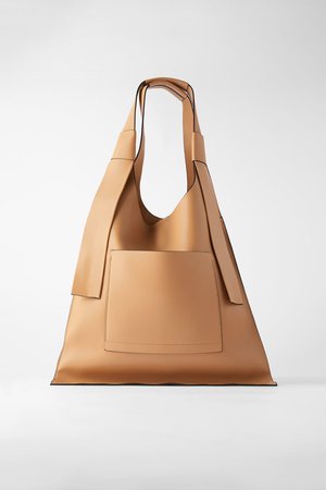 FLAT SHOPPER BAG WITH OUTER POCKET-Large bags-BAGS-WOMAN | ZARA United States