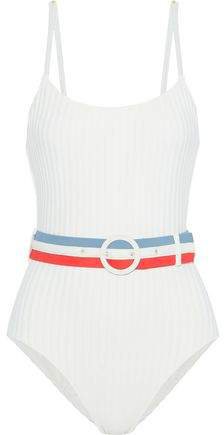 The Nina Belted Ribbed Swimsuit