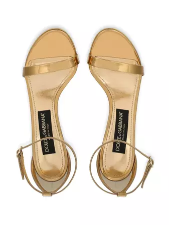 Dolce & Gabbana Keira Metallic Sandals - Farfetch