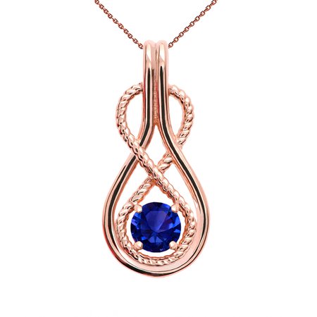 saphire blue rose necklace - Images - OceanHero