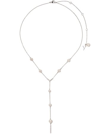 Yoko London 18kt white gold Trend freshwater pearl and diamond necklace $1,550 - Buy Online - Mobile Friendly, Fast Delivery, Price