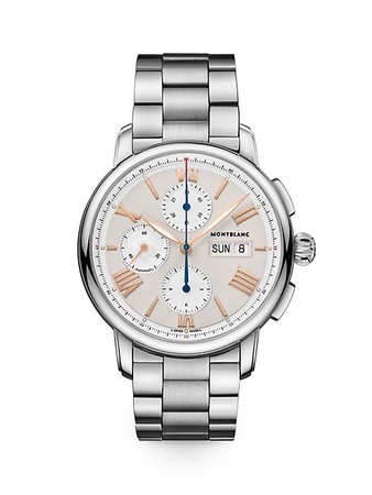 Montblanc Star Legacy Stainless Steel Bracelet Chronograph Watch | SaksFifthAvenue