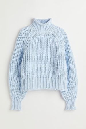 Knit Sweater - Light blue - Ladies | H&M US