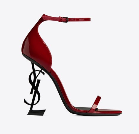 yves saint laurent ysl red sandals heels