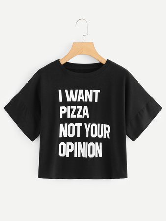 I want pizza, not your opinion.
