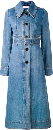Marni Marni belted denim trench coat | Where to buy & how to wear