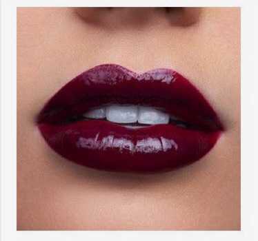 Dark Red Lipstick