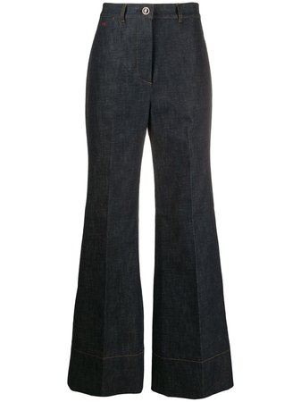 Victoria Beckham Calça Jeans Flare Cintura Alta - Farfetch