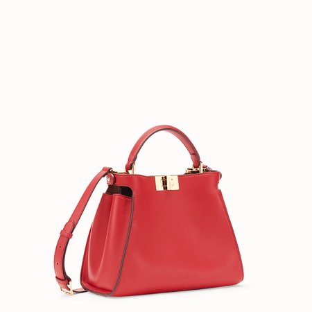 Red leather bag - PEEKABOO ESSENTIALLY | Fendi