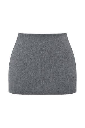 Clothing : Skirts : 'Jessamine' Grey A-Line Mini Skirt