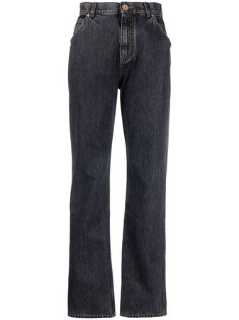 Balmain high-waisted straight-leg Jeans - Farfetch