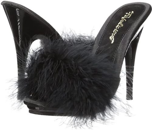 *clipped by @luci-her* marabou sandals with feathers