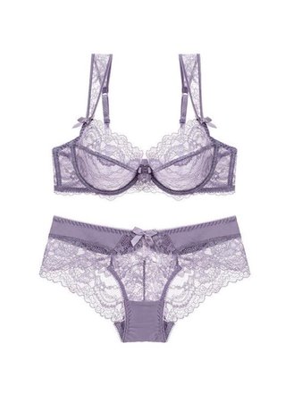 lavender lace lingerie set