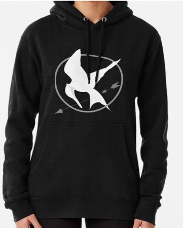 black hunger games pull over hoodie
