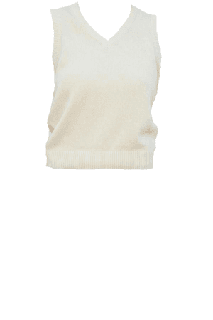 cream sweater vest png