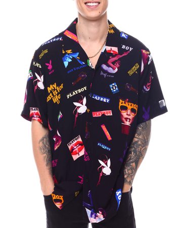 Buy PLAYBOY COLLAGE SS WOVEN TOP Men's Shirts from HUF. Find HUF fashion & more at DrJays.com