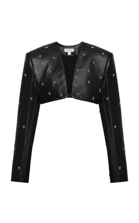 Star-Embroidered Cropped Jacket By Matériel | Moda Operandi