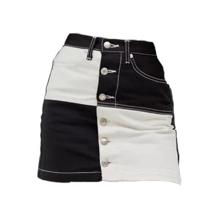 black white skirt png