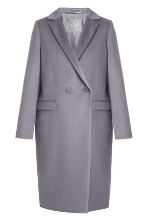 InAvati - Straight-Cut Italian Wool Coat Grey