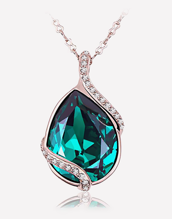 Buy Crystal Necklace Online – Pendant Crystal Necklace New Collections 2018 – OFLARA