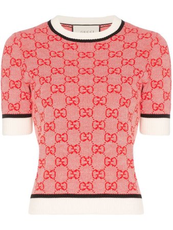 GUCCI GG Knitted Crop Top