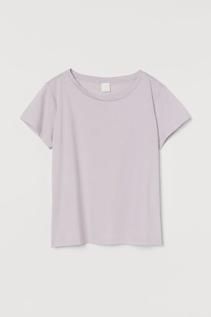 Cotton T-shirt - Powder pink - Ladies | H&M CA