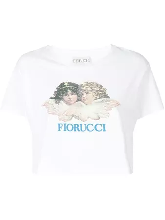 Fiorucci Camiseta Cropped Com Estampa - Farfetch