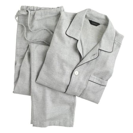 grey pajamas