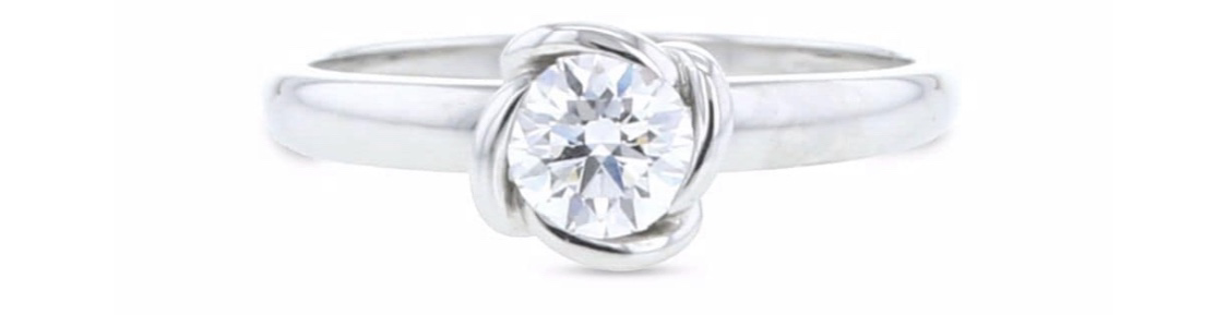 Fred 18kt white gold Fleur Cèleste solitaire diamond ring
