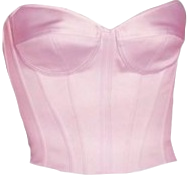 light pink satin corset top